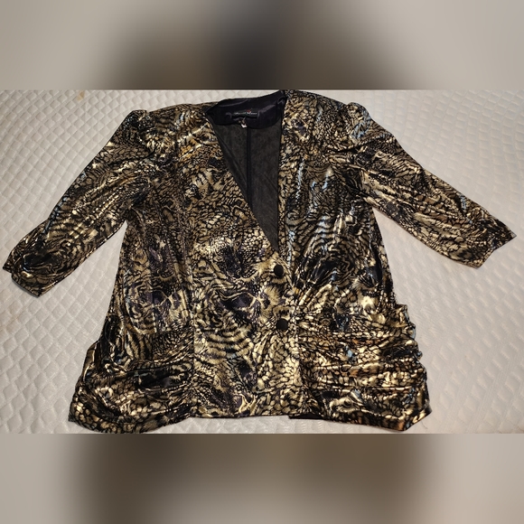 David Rose Gold Lame' Jacket - Picture 1 of 3
